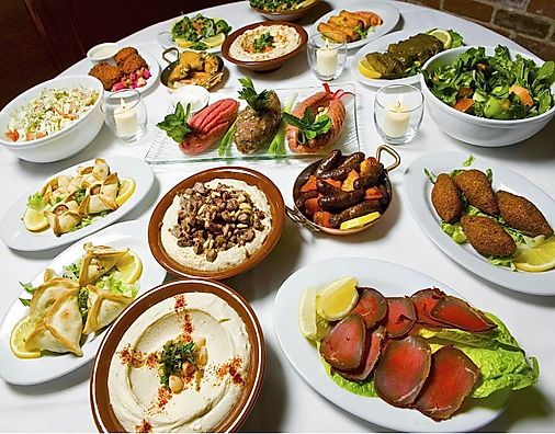 Traiteur libanais pour repas assis